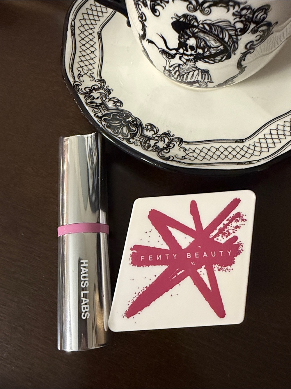 Fenty Beauty + Haus Labs Blush Duo- summertime wine and Glassy Lilac